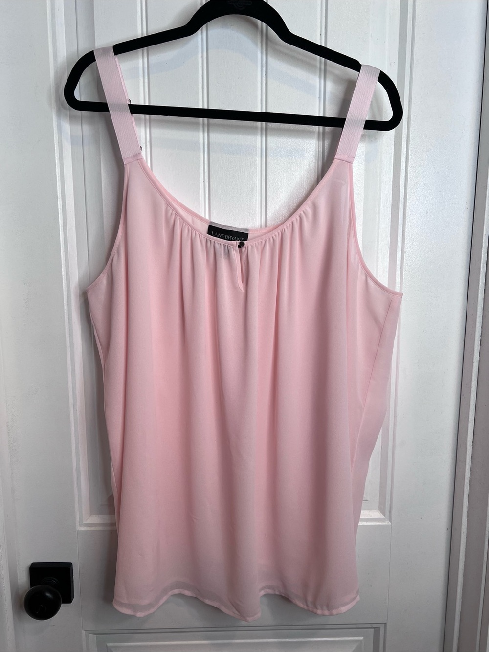 Lane Bryant Light Pink Sleeveless Scoop Neck Lined Tank Top Cami. Size 26.